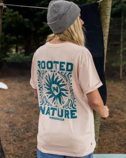 Passenger Tops & T-Shirts>Rooted In Nature Recycled Cotton T-Shirt Peach Whip