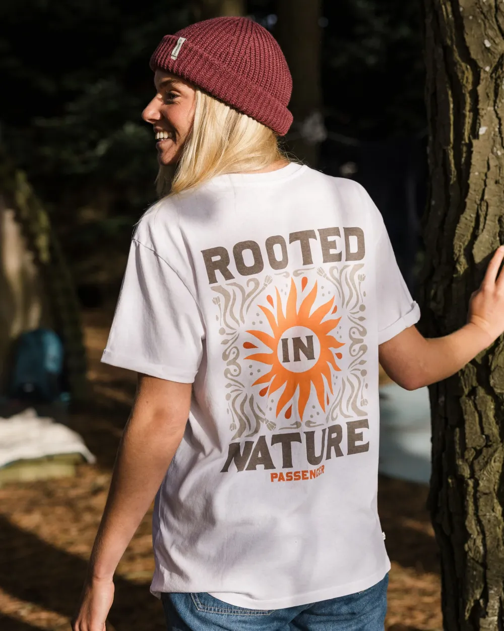 Passenger Tops & T-Shirts|Women's Outlet>Rooted In Nature Recycled Cotton T-Shirt White