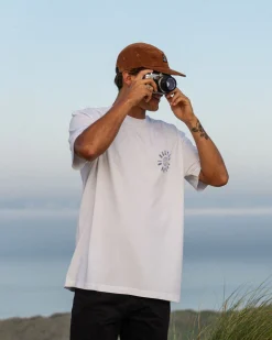 Floris van Bommel T-Shirts & Tank Tops|Men's Outlet>Rooted Recycled Relaxed Fit T-Shirt White