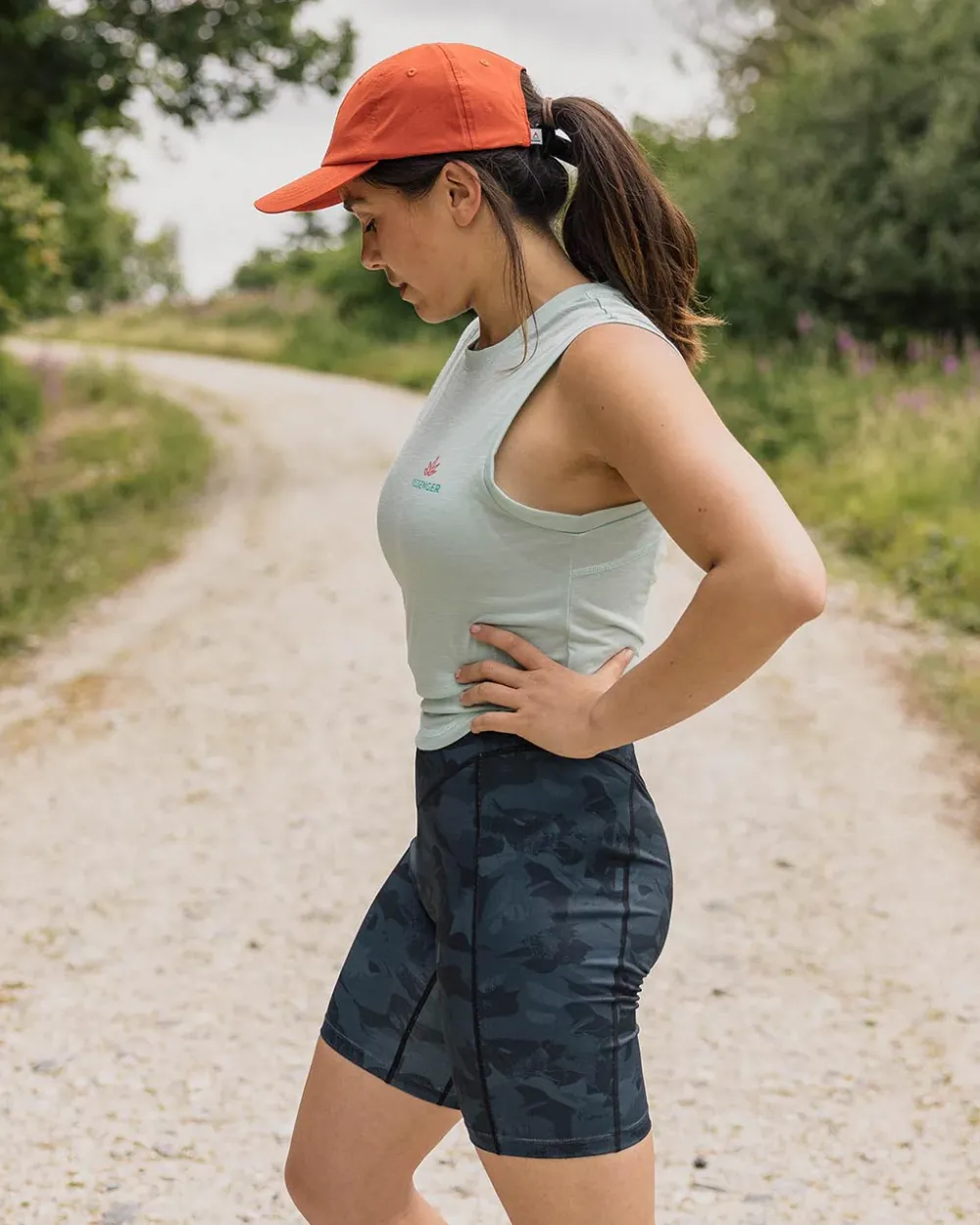 Passenger Shorts|Leggings>Route Recycled Active Short Black Abstract