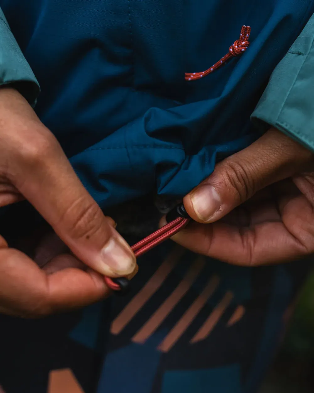 Passenger Activewear>Scene Water Resistant Recycled Jacket Shallow Water/ Corsair Blue