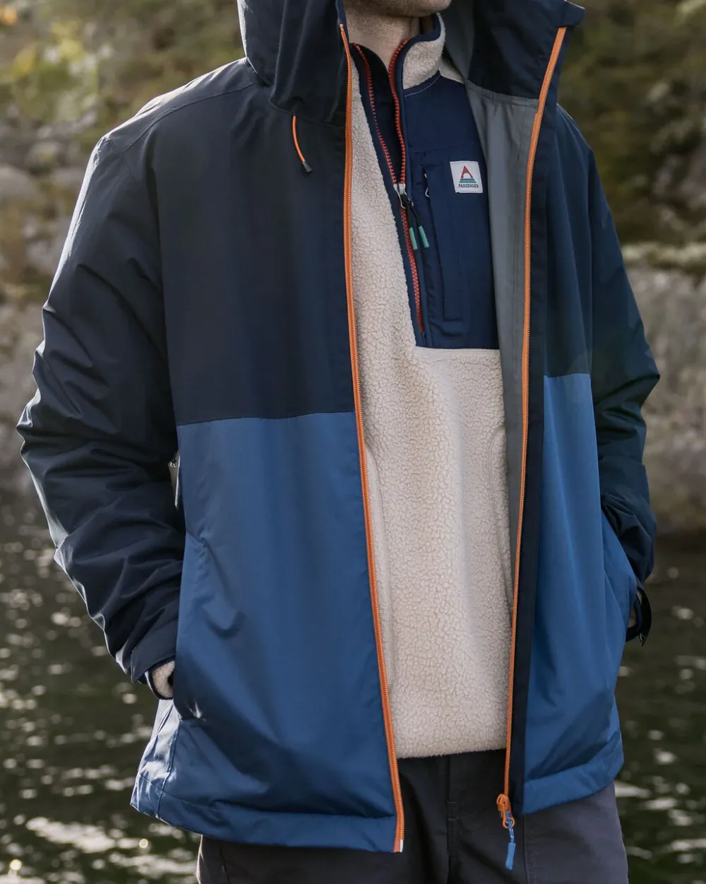 Floris van Bommel Activewear|Best Sellers>Season Water Resistant Recycled Jacket Dark Denim/ Deep Navy