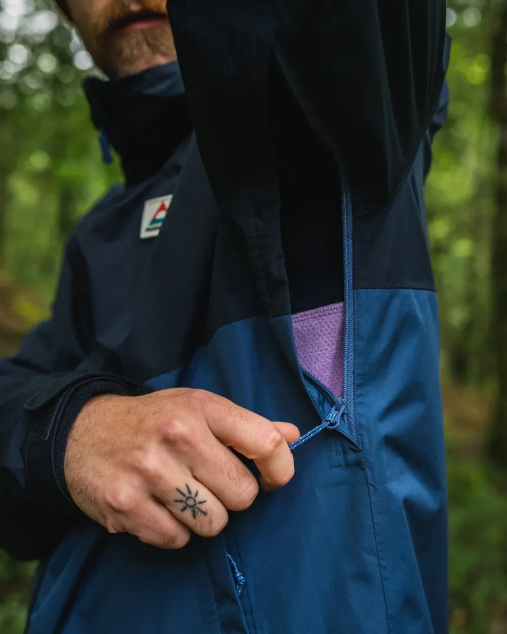 Floris van Bommel Activewear|Best Sellers>Season Water Resistant Recycled Jacket Dark Denim/ Deep Navy