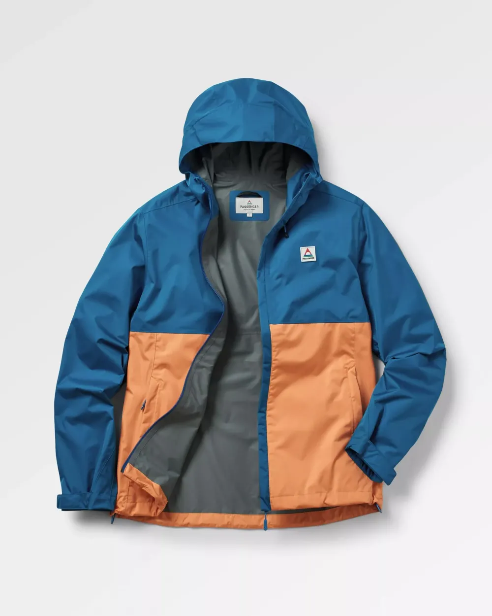 Floris van Bommel Activewear|Best Sellers>Season Water Resistant Recycled Jacket Corsair Blue/ Apricot