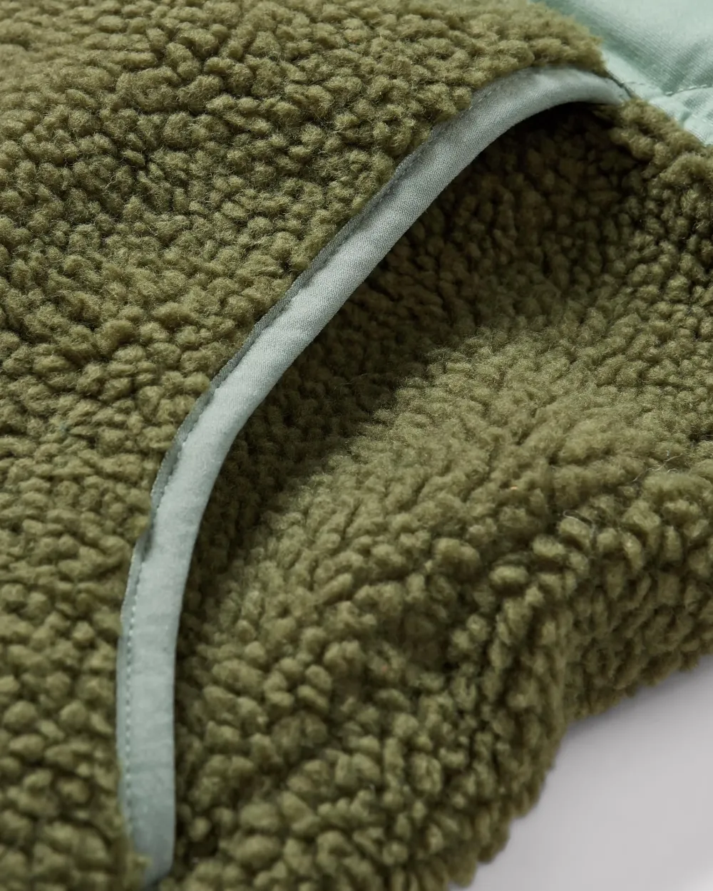 Passenger Fleece|Fleece>Sefton Recycled Deep-Pile Sherpa Fleece Khaki