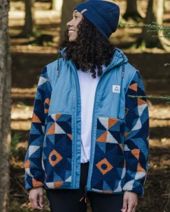 Passenger Fleece|Fleece>Sefton Recycled Deep-Pile Sherpa Fleece Homespun Dark Denim