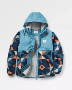 Passenger Fleece|Fleece>Sefton Recycled Deep-Pile Sherpa Fleece Homespun Dark Denim