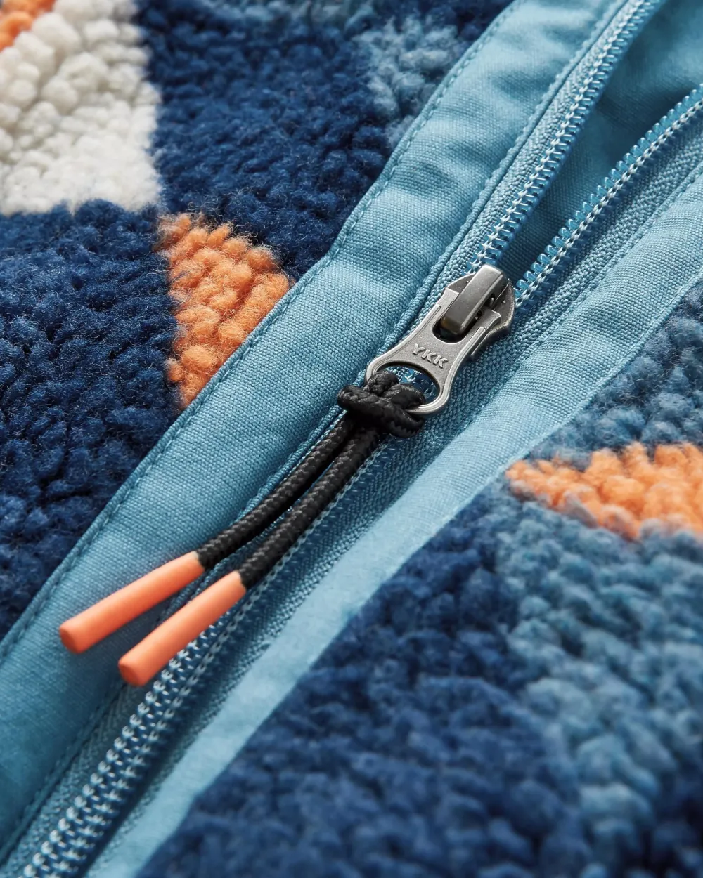 Passenger Fleece|Fleece>Sefton Recycled Deep-Pile Sherpa Fleece Homespun Dark Denim