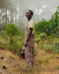 Passenger Dungarees & Pants|Women's Outlet>Serenity Dungarees Chestnut Floral Pattern