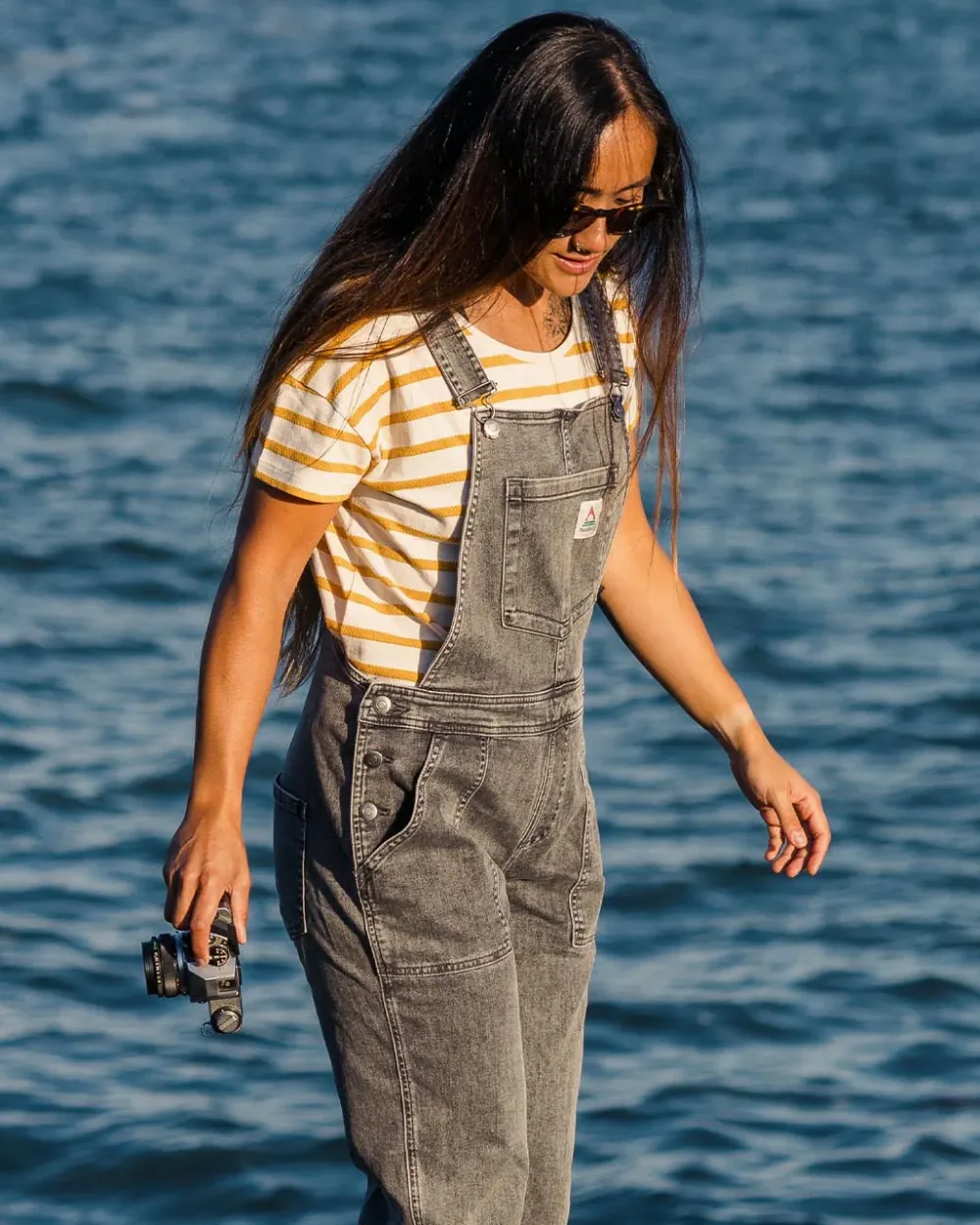 Passenger Tops & T-Shirts|Women's Outlet>Skye Stripe T-Shirt Honey