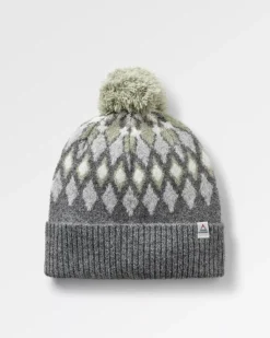Passenger Accessories|Beanies>Snowdrop Recycled Bobble Hat Grey Marl