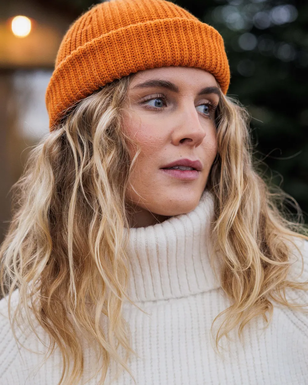 Passenger Knitwear|Women's Outlet>Snuggle Recycled Knitted Polo Neck Off White