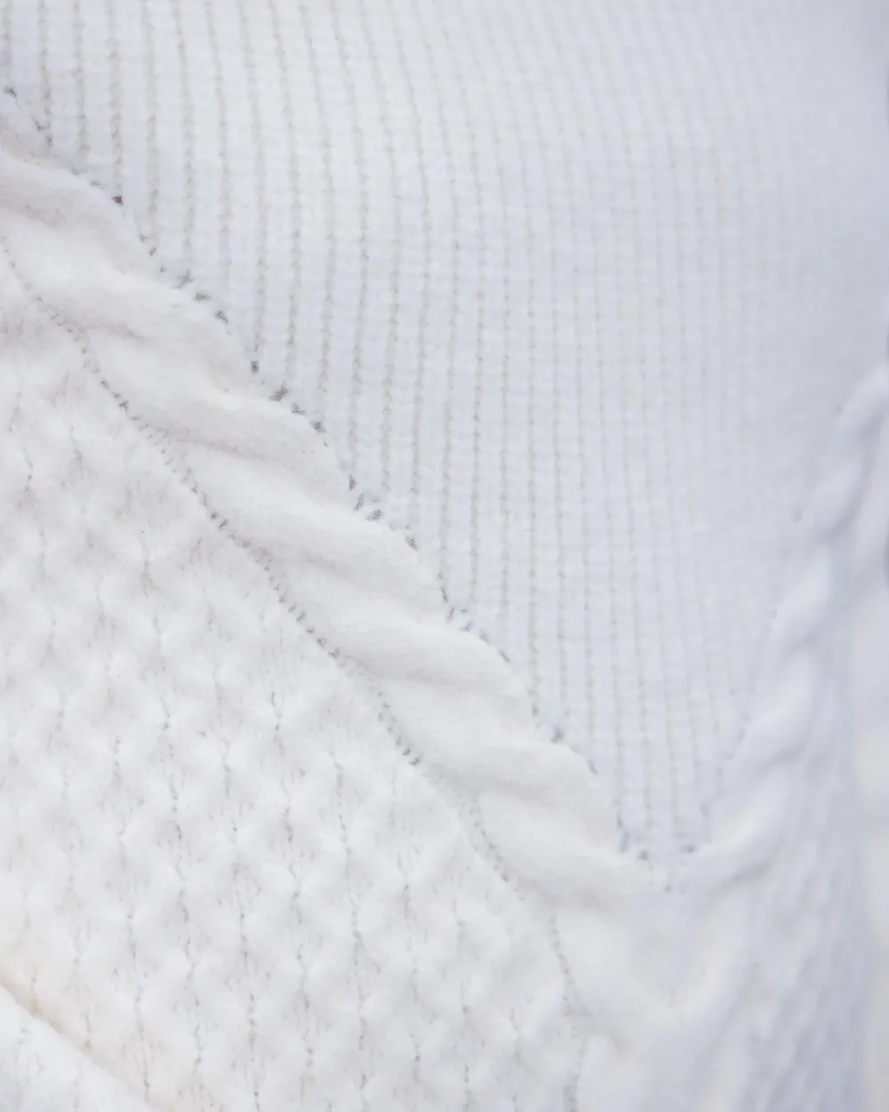Passenger Knitwear|Women's Outlet>Snuggle Recycled Knitted Polo Neck Off White
