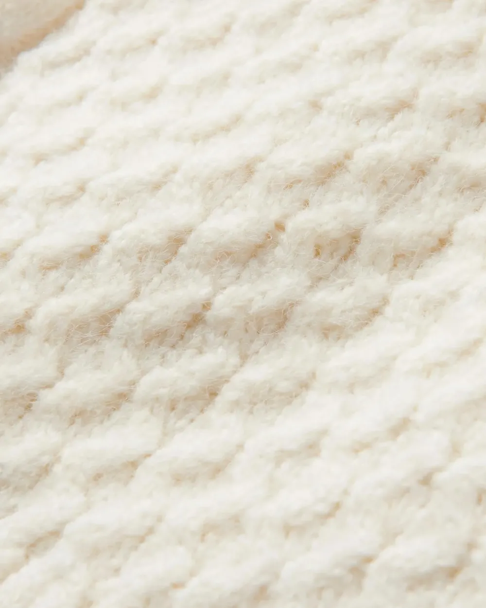 Passenger Knitwear|Women's Outlet>Snuggle Recycled Knitted Polo Neck Off White