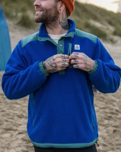 Passenger Fleece|Fleece>Solace Recycled Sherpa-Lined Polar Fleece True Blue