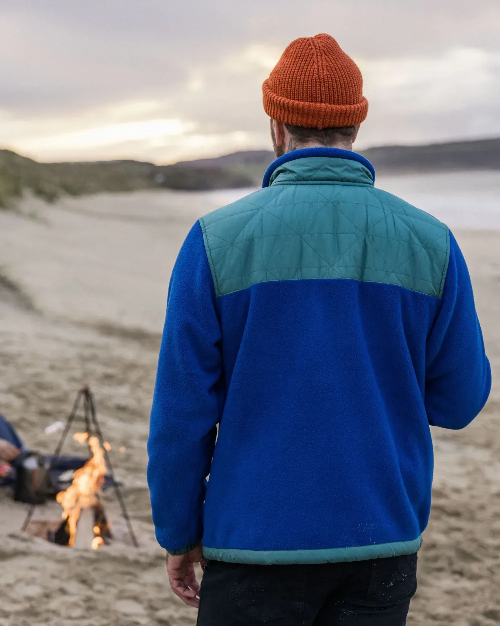 Passenger Fleece|Fleece>Solace Recycled Sherpa-Lined Polar Fleece True Blue