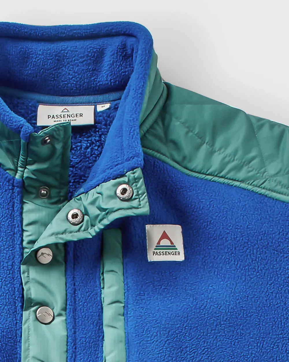 Passenger Fleece|Fleece>Solace Recycled Sherpa-Lined Polar Fleece True Blue