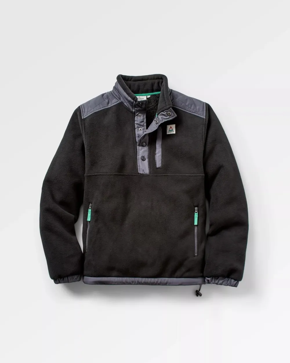 Passenger Fleece|Fleece>Solace Recycled Sherpa-Lined Polar Fleece Black