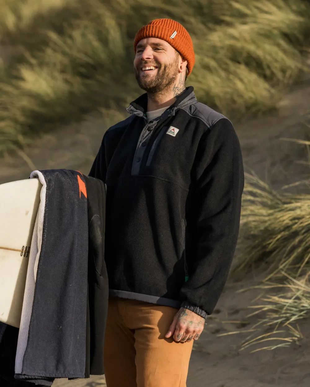 Passenger Fleece|Fleece>Solace Recycled Sherpa-Lined Polar Fleece Black