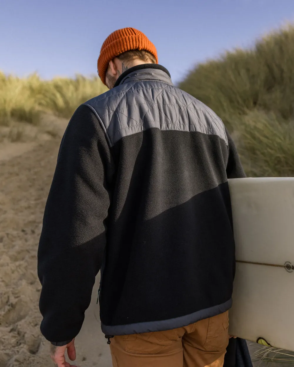 Passenger Fleece|Fleece>Solace Recycled Sherpa-Lined Polar Fleece Black