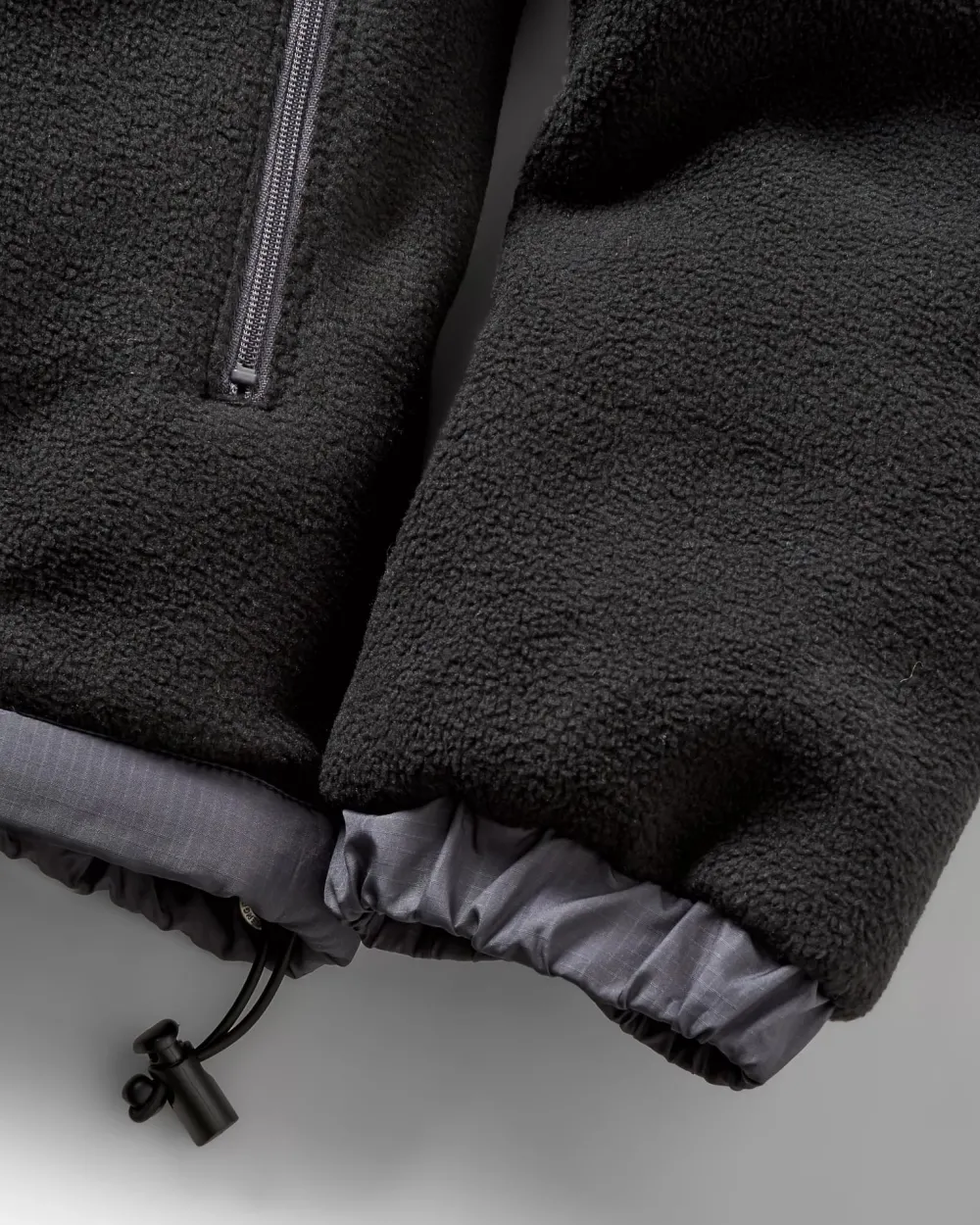 Passenger Fleece|Fleece>Solace Recycled Sherpa-Lined Polar Fleece Black