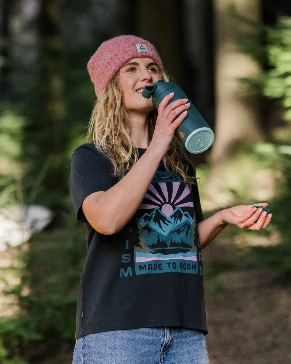 Passenger Tops & T-Shirts>Solitude Recycled Cotton Oversized T-Shirt Black