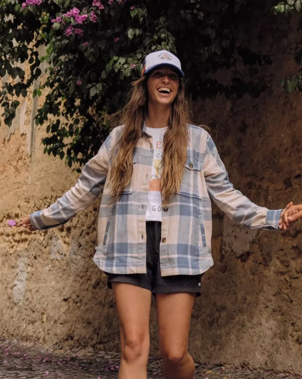 Passenger Shirts>Stella Organic Cotton LS Shirt Provincial Blue Check