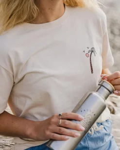 Passenger Tops & T-Shirts>Sundaze Oversized Recycled Cotton T-Shirt Birch