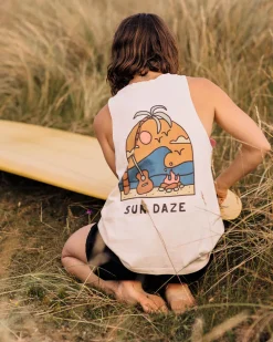Passenger Tank Tops|Tops & T-Shirts>Sundaze Recycled Cotton Tank Top Birch
