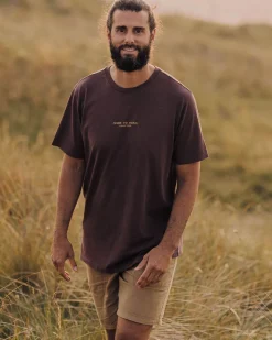 Floris van Bommel T-Shirts & Tank Tops|Men's Outlet>Sundown Recycled Cotton T-Shirt Raisin