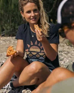 Passenger Tops & T-Shirts>Sunray Recycled Cotton T-Shirt Black