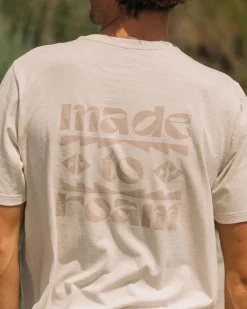 Passenger T-Shirts & Tank Tops|Men's Outlet>Sunrise Recycled Cotton T-Shirt Milky Marl