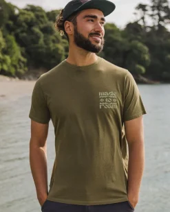 Floris van Bommel T-Shirts & Tank Tops|Men's Outlet>Sunrise Recycled Cotton T-Shirt Loden Green
