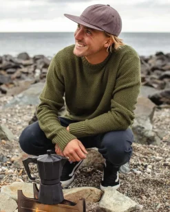 Passenger Knitwear|Best Sellers>Swell Knitted Jumper Khaki