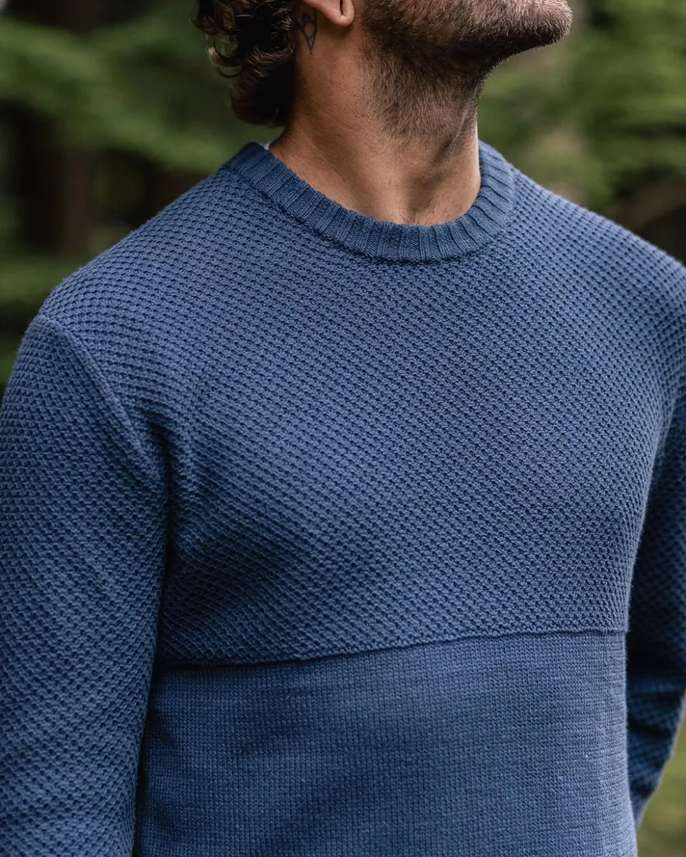 Passenger Knitwear|Men's Outlet>Swell Knitted Jumper Dark Denim