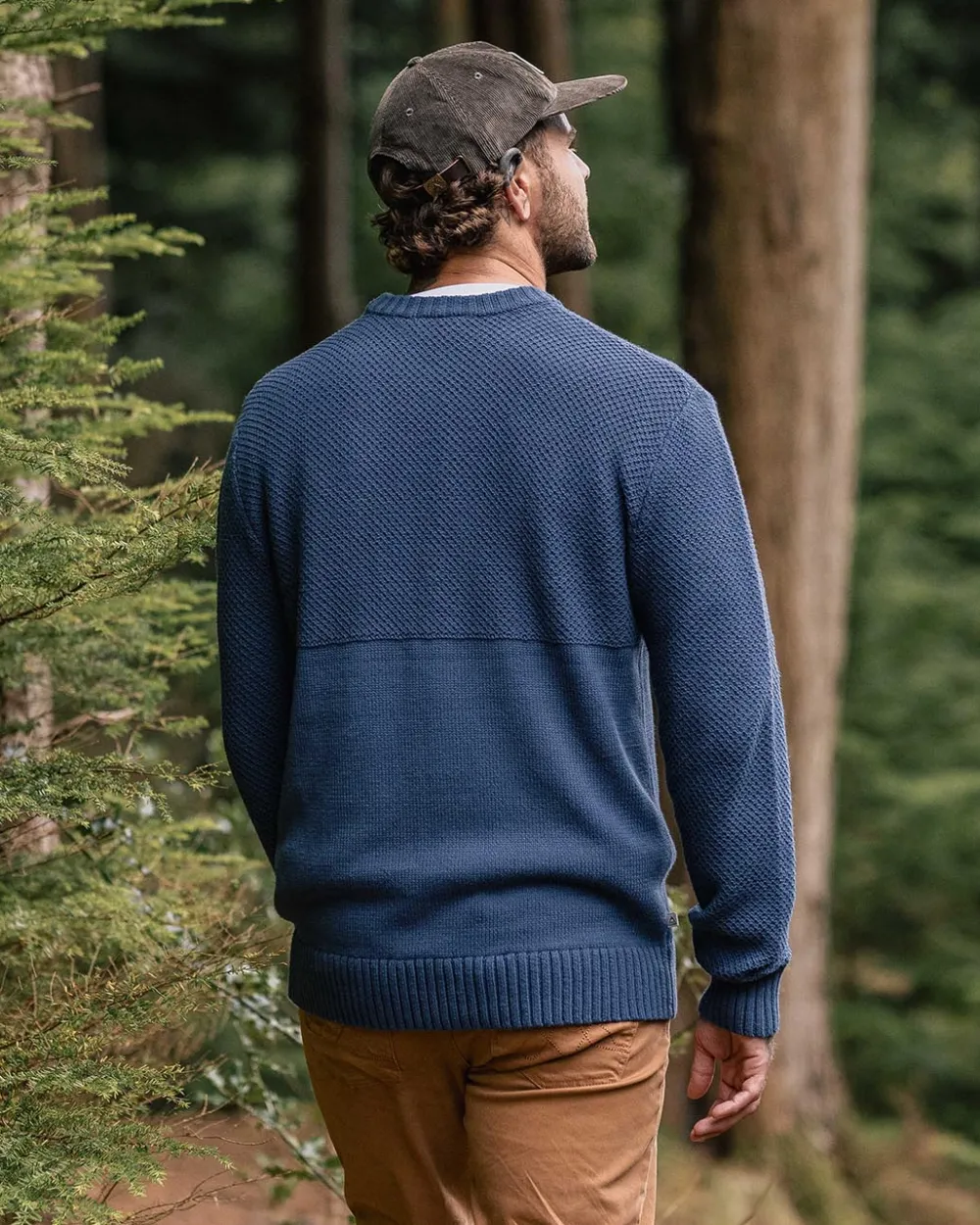 Passenger Knitwear|Men's Outlet>Swell Knitted Jumper Dark Denim