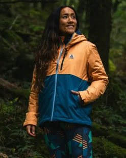 Passenger Insulated|Activewear>Terrain Insulated Water Resistant Jacket Corsair Blue/ Apricot