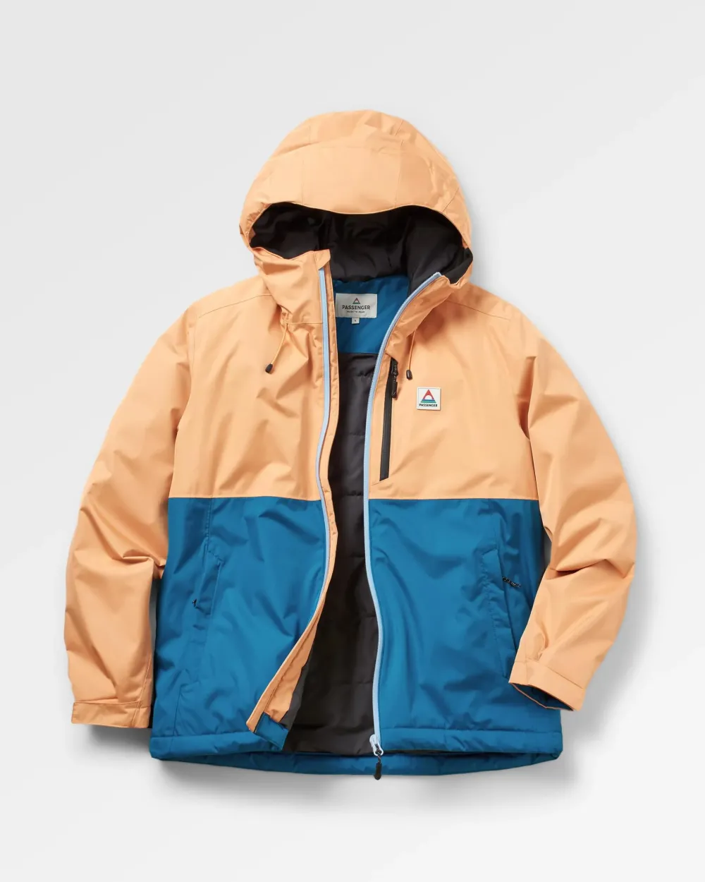 Passenger Insulated|Activewear>Terrain Insulated Water Resistant Jacket Corsair Blue/ Apricot