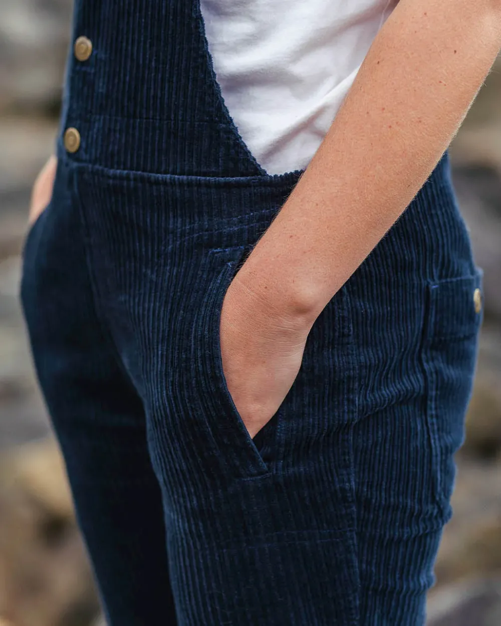 Passenger Dungarees & Pants|Women's Outlet>Tiaga Cord Dungarees Deep Navy