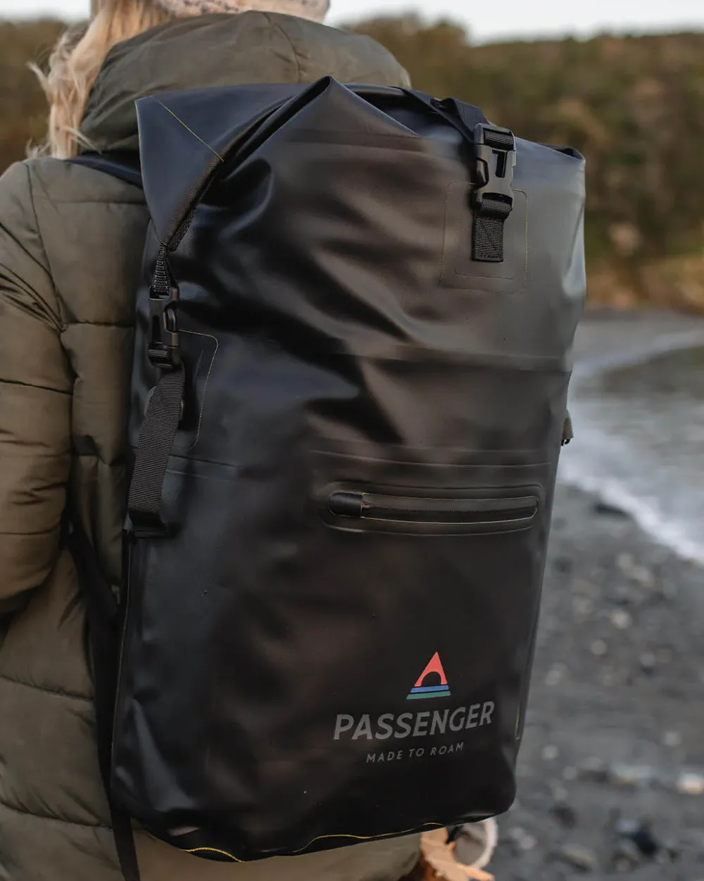 Floris van Bommel Surf Accessories|Surf Accessories>Tide 25L Recycled Dry Bag Backpack Black