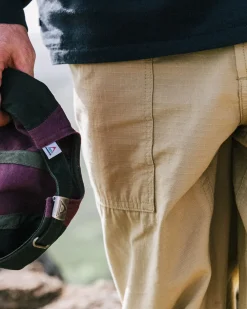 Floris van Bommel Pants|Men's Outlet>Timeless Organic Cotton Crop Pants Biscuit