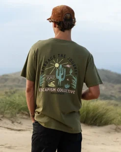 Passenger T-Shirts & Tank Tops|Men's Outlet>Tizana Recycled Cotton T-Shirt Khaki