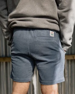 Floris van Bommel Shorts|Best Sellers>Topanga Cord Shorts Stone Blue