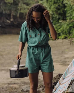 Passenger Shorts|Jumpsuits & Playsuits>Topaz Short Boiler Suit Deep Sea