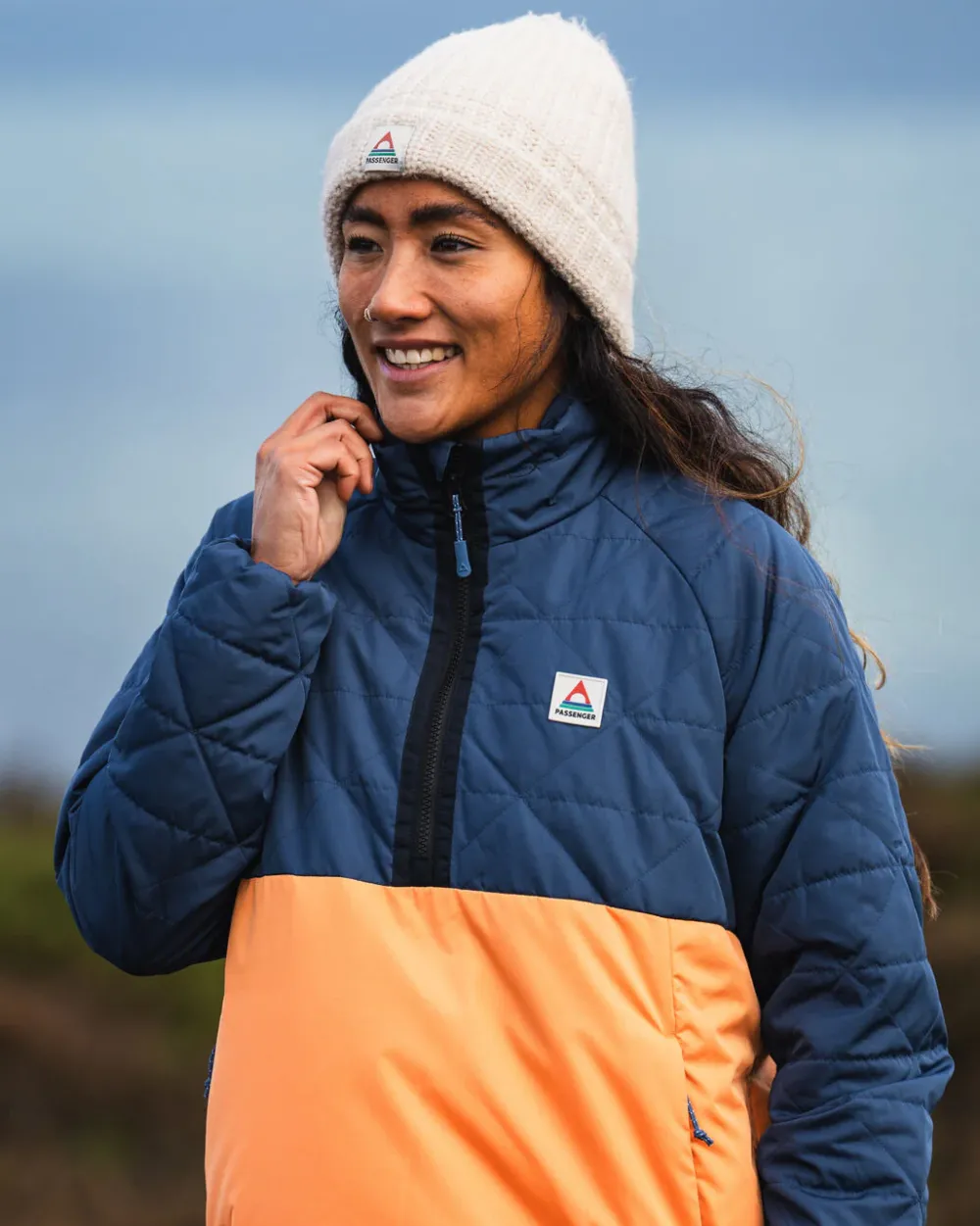 Passenger Water Resistant|Insulated>Trace Recycled Thermore® Insulated Jacket Dark Denim/ Apricot