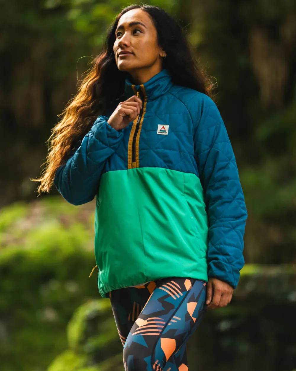 Passenger Water Resistant|Insulated>Trace Recycled Thermore® Insulated Jacket Corsair Blue/ Jungle Green