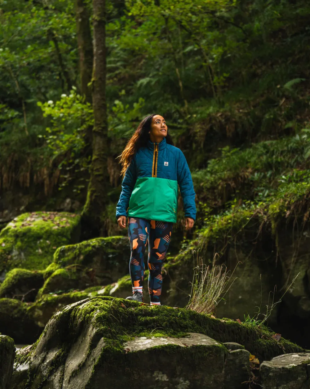 Passenger Water Resistant|Insulated>Trace Recycled Thermore® Insulated Jacket Corsair Blue/ Jungle Green