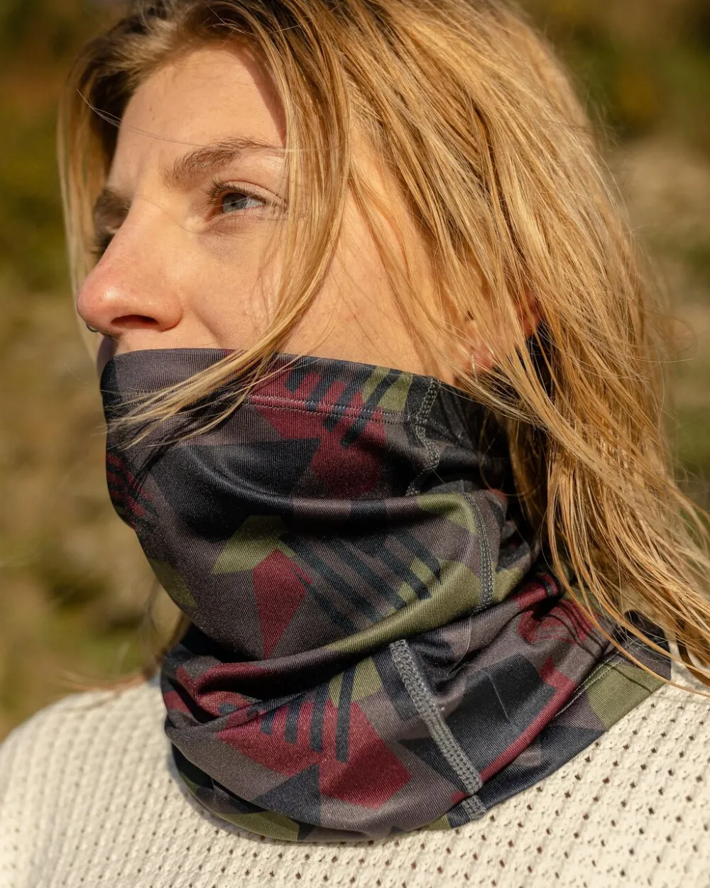 Passenger Accessories|Activewear>Trail Recycled Gaiter Charcoal Camo Pattern
