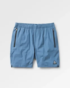 Floris van Bommel Shorts|Best Sellers>Traveller Organic Cotton All Purpose Short Stone Blue