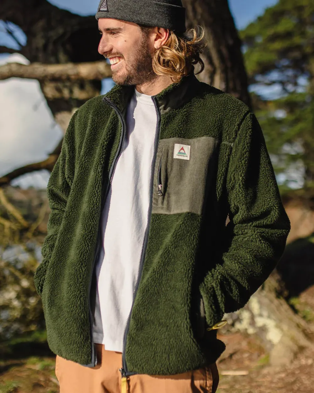 Passenger Fleece|Fleece>Trekker Recycled Deep-Pile Sherpa Fleece Fir Tree